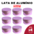 Kit Pote Lata de Alumínio Multiuso - Roxo - Vela, Creme, Cosméticos e Armazenamento Diverso (100g) - Senhora Madeira