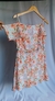 Vestido laranja floral Boca no Mundo | P (38) - comprar online