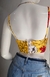 Top cropped amarelo floral | Tamanho P (34) na internet