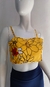 Top cropped amarelo floral | Tamanho P (34)