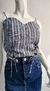 Cropped jeans listras Liu Han | P (36) - comprar online