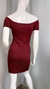 Vestido vinho canelado PP (34) - loja online