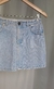 Saia jeans claro CGC n.34/36 - Ellas Brechó