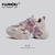 HUANQIU Platform Sneakers for women - Bio cattaleya skin