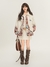 Image of KEIKO white leather jacket/dress