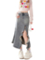 MZVZ retro fishtail split denim skirt women's - online store