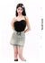 Image of MZVZ retro heavy beading hot diamond denim skirt women's