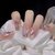 Image of Uñas postizas de Gel de cobertura completa, uñas postizas reutilizables con di