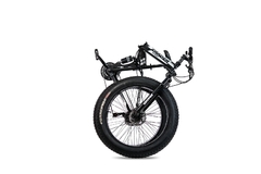 BICICLETA DOBRÁVEL 7 MARCHAS AÇO CARBONO ARO 24 FAT PNEU LARGO MOUNTAIN BIKE Z-RADER - PRETA/VERDE - comprar online