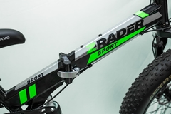 BICICLETA DOBRÁVEL 7 MARCHAS AÇO CARBONO ARO 24 FAT PNEU LARGO MOUNTAIN BIKE Z-RADER - PRETA/VERDE - comprar online