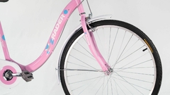 BICICLETA EM ALUMÍNIO FEMININA RETRÔ ARO 26 - COR ROSA - Z RADER BIKES