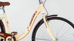 BICICLETA EM ALUMÍNIO RETRO ARO 26 S/ MARCHA - COR CREME/MARROM na internet