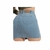 Mini Saia Jeans Azul Claro com detalhes destroyed - 200 - comprar online