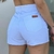 Shorts Branco Pintado a mão com barras desfiadas - 307 - comprar online