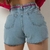 Shorts em Jeans com cinto rosa e barras desfiadas - 719 - comprar online