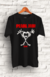 Camiseta Algodão " Pearl Jam " com estampa em Serigrafia na cor Branca e Vermelha