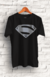Camiseta Algodão " Superman " com estampa em Serigrafia na cor Prata
