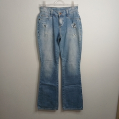 Calça Jeans Cintura Baixa Flare