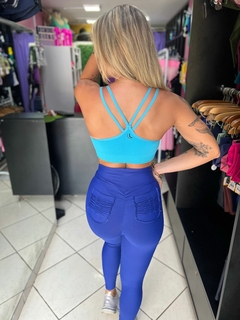 Legging empina bumbum azul royal - comprar online