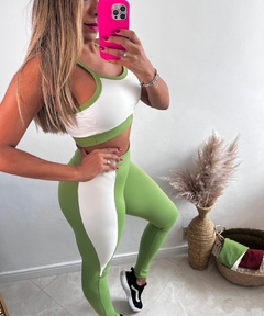 legging fitness bless verde c/ off