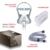 Combo CPAP S.Box C+ con humidificador, tubuladura calefaccionada y máscara facial premium