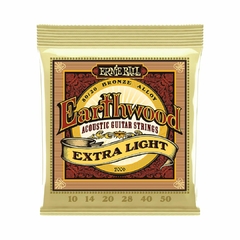 Encordoamento Ernie Ball Acoustic Guitar Strings Earthwood Extra Light 10/50 2006