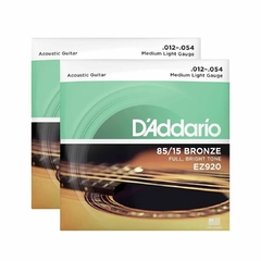 Encordoamento Violão D'Addario 0.12 Bronze 85/15 EZ920 na internet