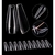 Imagem do Kit 100 Unhas Postiça Bailarina FN Nail Acrigel Cobre toda Unha Art Nail Designer