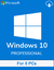 Licencia Windows 10 Pro 5 PC