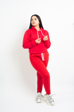 Hoodie En Algodon ROJO - comprar online