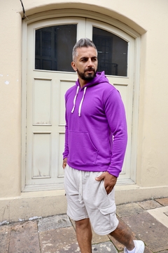 Hoodie Unisex En Algodon Morado - EVOT