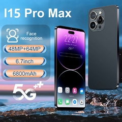 I15 pro max telefone celular, telefone celular, tela cheia 6.7 polegadas, identi