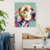 Quadro Decorativo Beagle Colorful