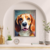 Quadro Decorativo Beagle Smile Cubismo - RD Quadros