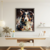 Quadro Decorativo Border Collie Cubismo