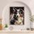 Imagem do Quadro Decorativo Border Collie Cubismo