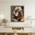 Quadro Decorativo Bulldog Frances Cubismo