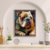 Quadro Decorativo Bulldog Frances Cubismo - loja online