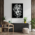 Quadro Decorativo Face em Linhas 02