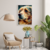 Quadro Decorativo Golden Cubismo - comprar online