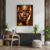 Imagem do Quadro Decorativo Mulher Negra Tons Dourados