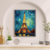 Quadro Decorativo Noite Estrelada Paris - comprar online