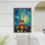 Quadro Decorativo Noite Estrelada Paris - RD Quadros