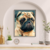 Quadro Decorativo Pug Cubismo na internet