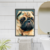 Quadro Decorativo Pug Cubismo - loja online