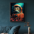 Quadro Decorativo Gato Astronauta