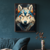 Quadro Decorativo Husky Cubismo