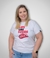 T-shirt Plus Size - Lips (Branca)