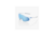 100% 60004-00001 | RACETRAP 3.0 - Matte White - HiPER Blue Multilayer Mirror Lens
