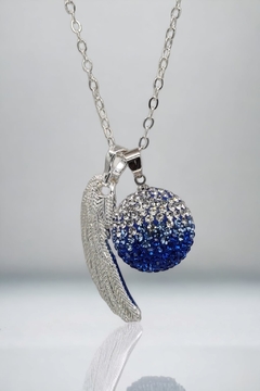 Llamador Energía ARCÁNGEL MIGUEL Swarovski Collection - Azul Degradado con Ala